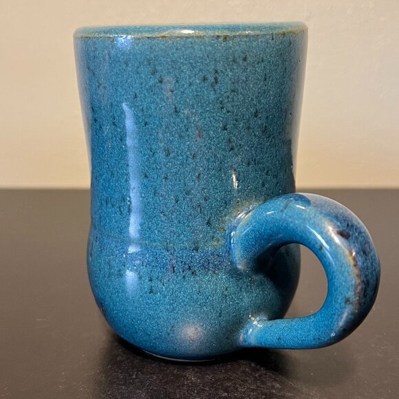 Handcrafted Blue Glaze Pottery Mug ~ CS Pottery - Picture 8 of 14